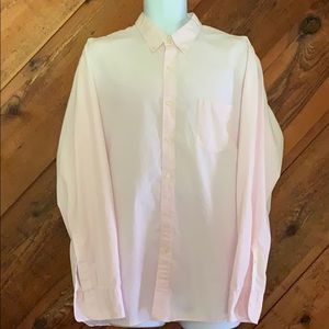 J. Crew Light pink pin striped longsleeve shirt